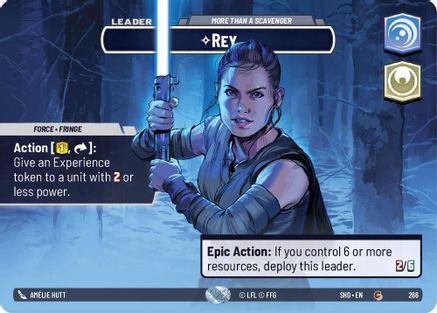 Rey - More Than a Scavenger (266) (Showcase) (266) [Shadows of the Galaxy] - Fantasy Flight Games - Card Brawlers | Quebec | Canada |