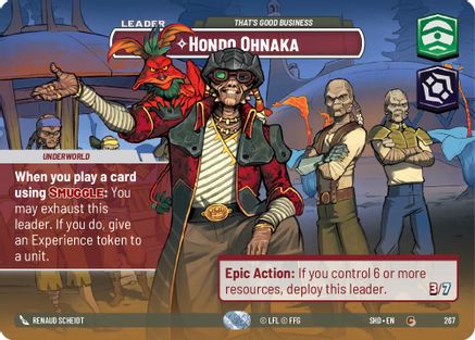 Hondo Ohnaka - That's Good Business (267) (Showcase) (267) [Shadows of the Galaxy] - Fantasy Flight Games - Card Brawlers | Quebec | Canada |