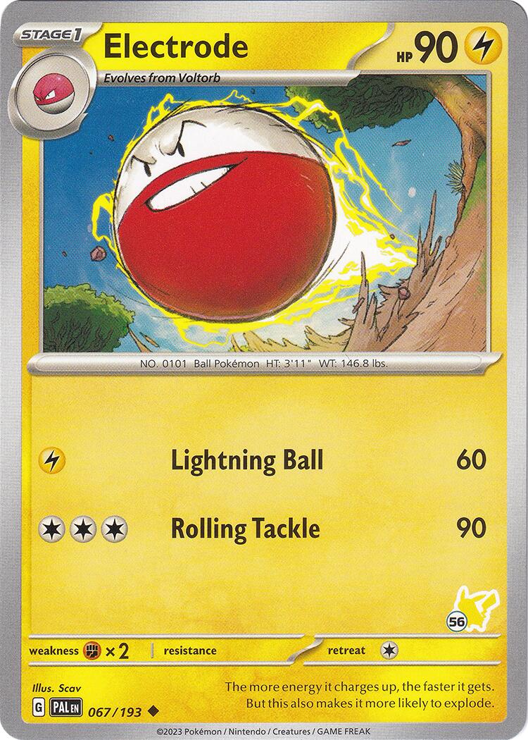 Electrode (067/193) (Pikachu Stamp #56) [Battle Academy 2024] - Pokémon - Card Brawlers | Quebec | Canada |