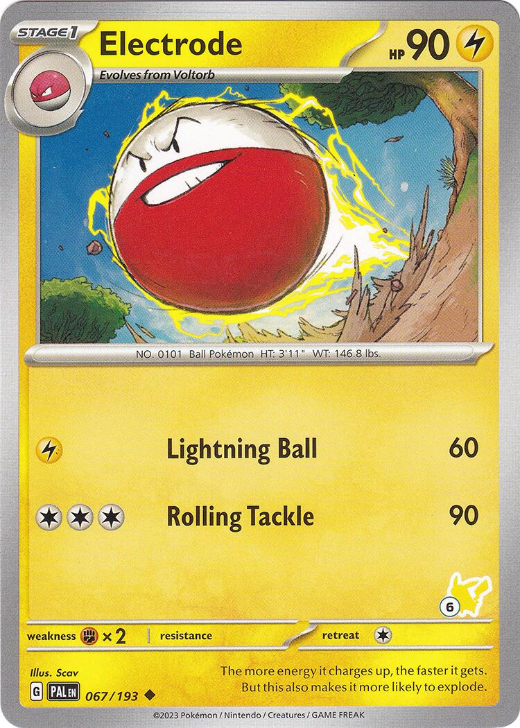Electrode (067/193) (Pikachu Stamp #6) [Battle Academy 2024] - Pokémon - Card Brawlers | Quebec | Canada |