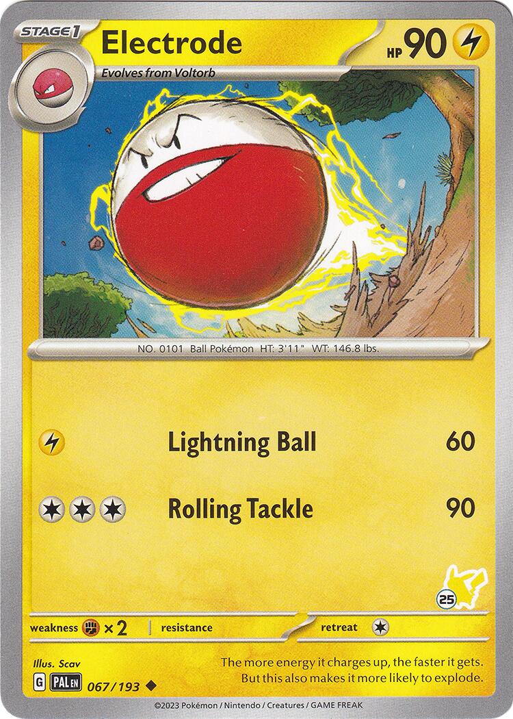 Electrode (067/193) (Pikachu Stamp #25) [Battle Academy 2024] - Pokémon - Card Brawlers | Quebec | Canada |