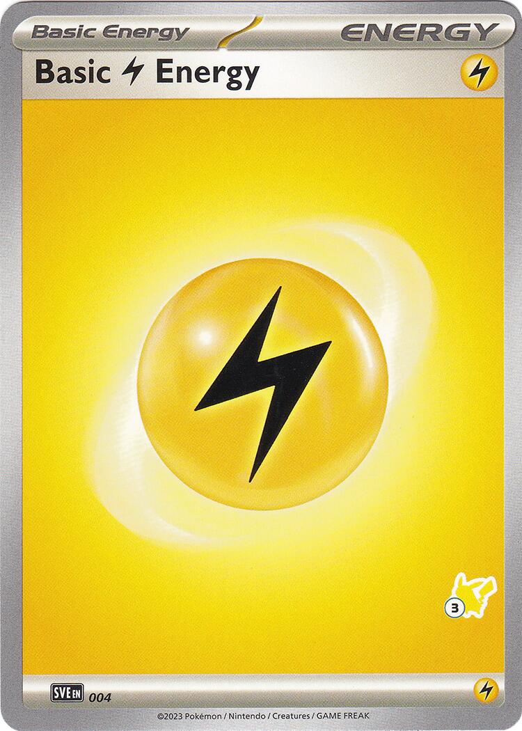 Basic Lightning Energy (004) (Pikachu Stamp #3) [Battle Academy 2024] - Pokémon - Card Brawlers | Quebec | Canada |