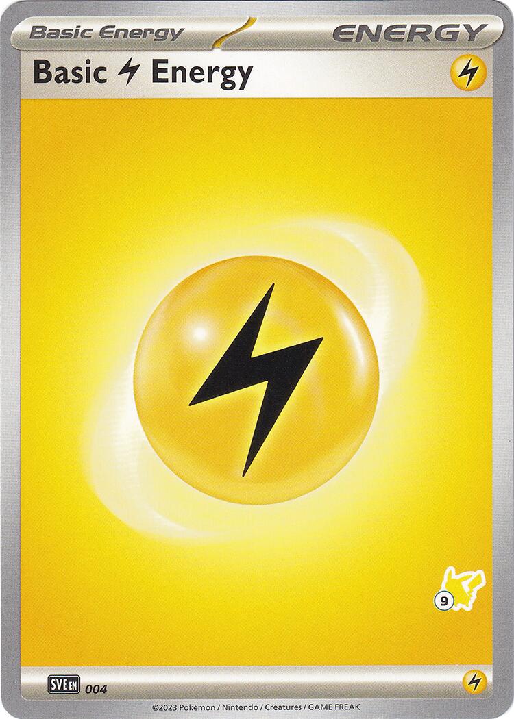 Basic Lightning Energy (004) (Pikachu Stamp #9) [Battle Academy 2024] - Pokémon - Card Brawlers | Quebec | Canada |