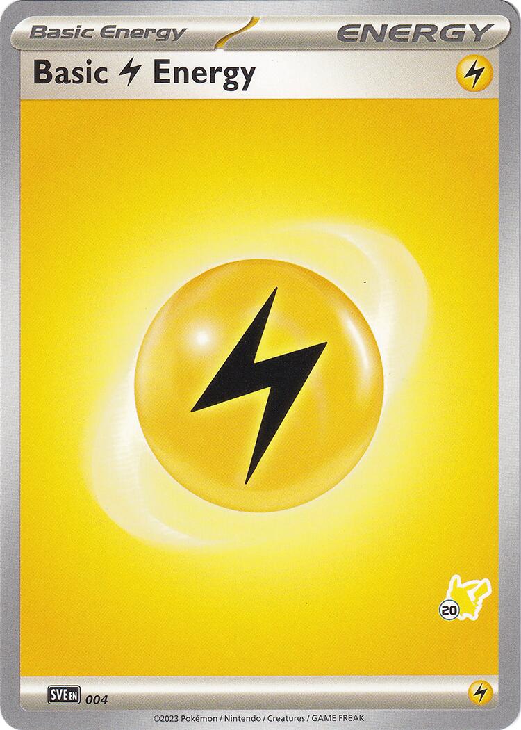 Basic Lightning Energy (004) (Pikachu Stamp #20) [Battle Academy 2024] - Pokémon - Card Brawlers | Quebec | Canada |