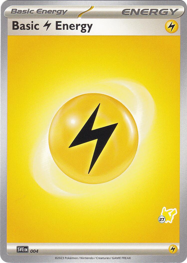 Basic Lightning Energy (004) (Pikachu Stamp #27) [Battle Academy 2024] - Pokémon - Card Brawlers | Quebec | Canada |