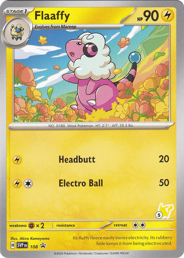 Flaaffy (108) (Pikachu Stamp #5) [Battle Academy 2024] - Pokémon - Card Brawlers | Quebec | Canada |