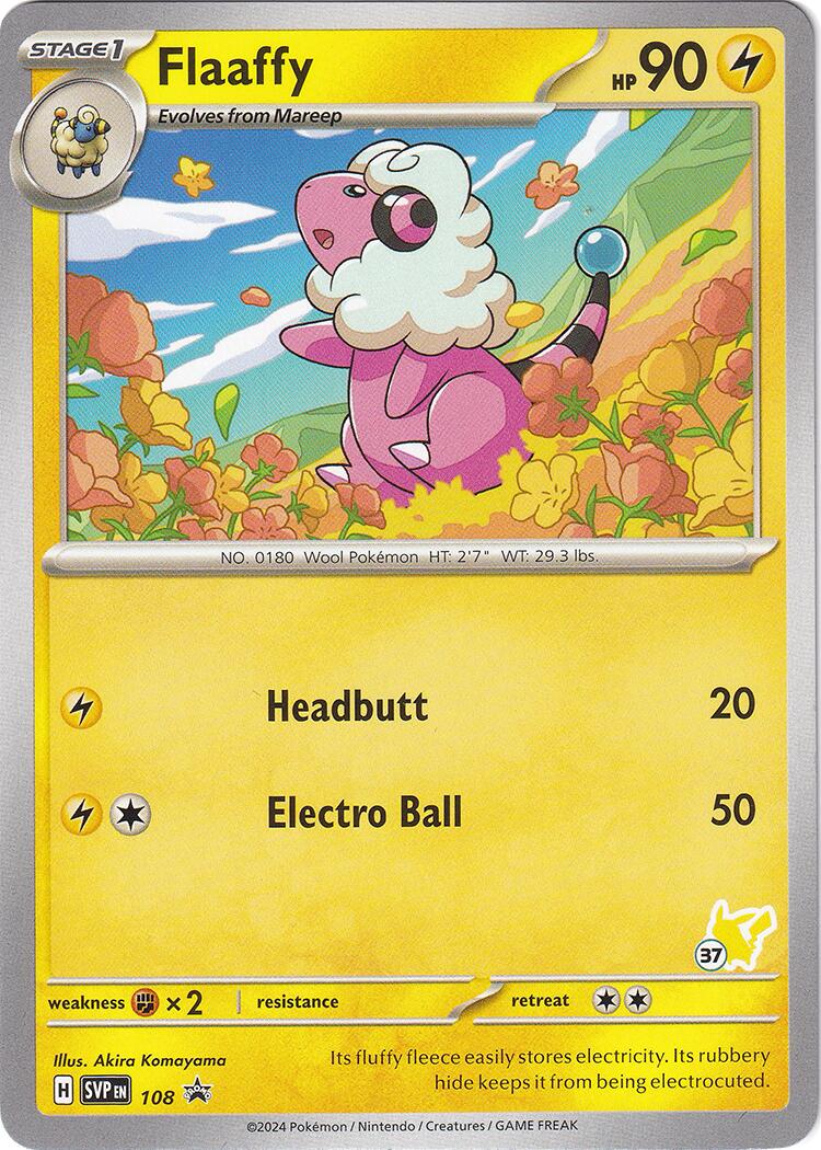 Flaaffy (108) (Pikachu Stamp #37) [Battle Academy 2024] - Pokémon - Card Brawlers | Quebec | Canada |