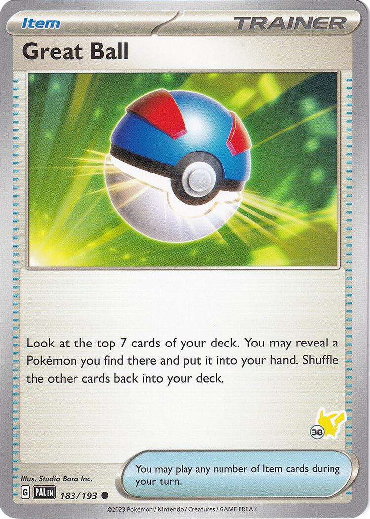 Great Ball (183/193) (Pikachu Stamp #38) [Battle Academy 2024] - Pokémon - Card Brawlers | Quebec | Canada |
