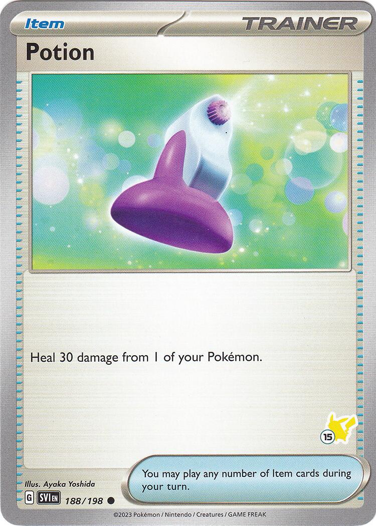Potion (188/192) (Pikachu Stamp #15) [Battle Academy 2024] - Pokémon - Card Brawlers | Quebec | Canada |