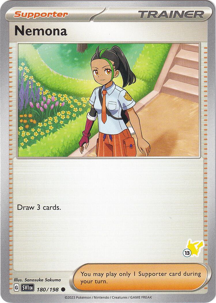 Nemona (180/198) (Pikachu Stamp #13) [Battle Academy 2024] - Pokémon - Card Brawlers | Quebec | Canada |