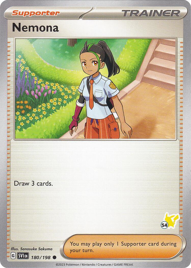 Nemona (180/198) (Pikachu Stamp #54) [Battle Academy 2024] - Pokémon - Card Brawlers | Quebec | Canada |