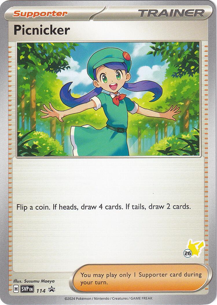 Picnicker (114) (Pikachu Stamp #26) [Battle Academy 2024] - Pokémon - Card Brawlers | Quebec | Canada |