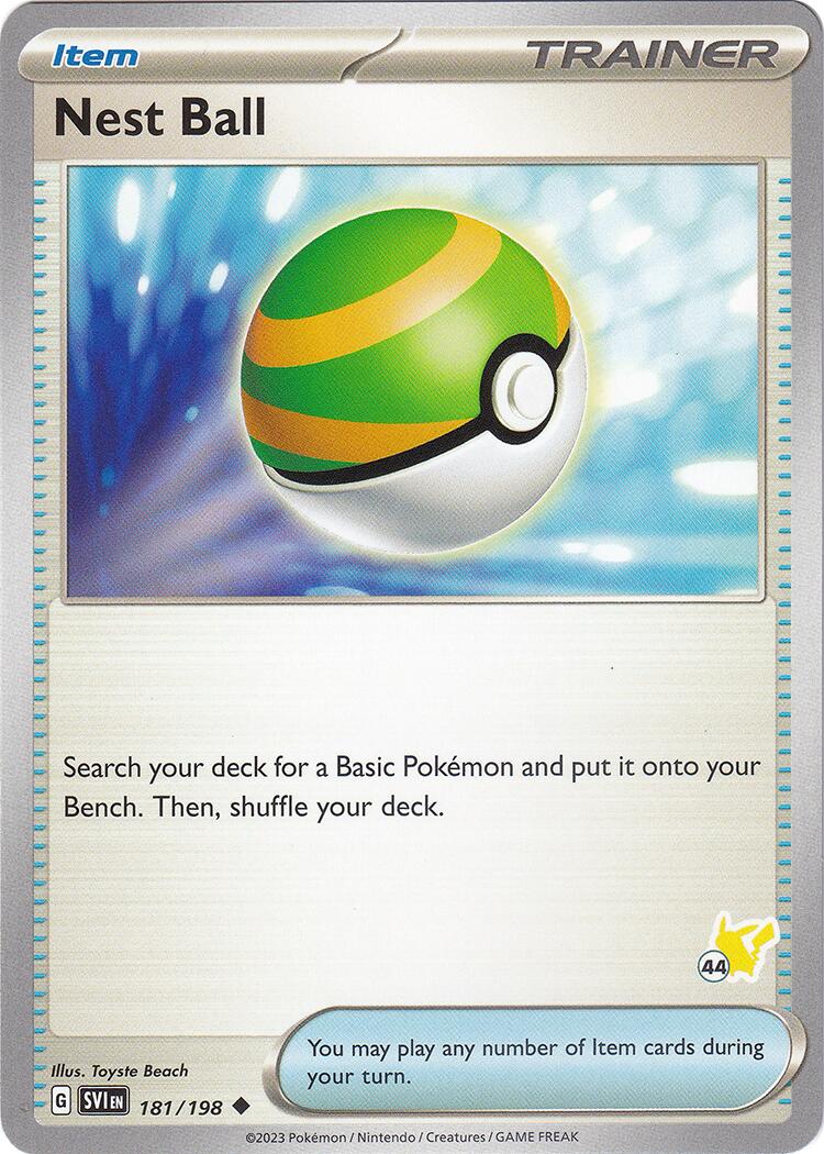 Nest Ball (181/198) (Pikachu Stamp #44) [Battle Academy 2024] - Pokémon - Card Brawlers | Quebec | Canada |