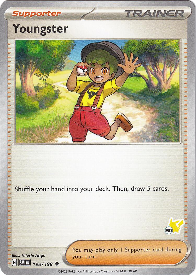 Youngster (198/198) (Pikachu Stamp #50) [Battle Academy 2024] - Pokémon - Card Brawlers | Quebec | Canada |
