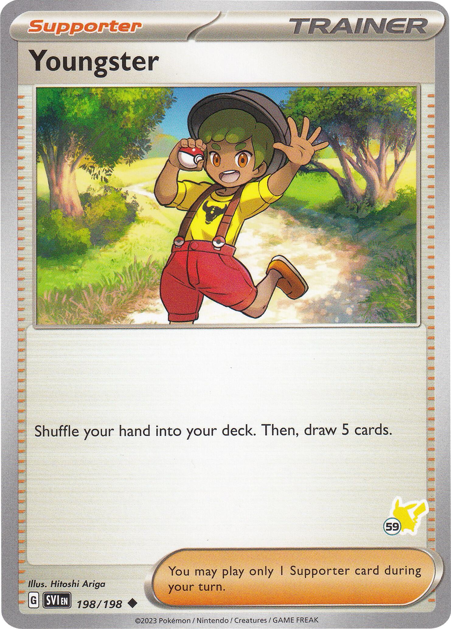 Youngster (198/198) (Pikachu Stamp #59) [Battle Academy 2024] - Pokémon - Card Brawlers | Quebec | Canada |