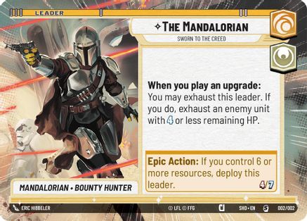 The Mandalorian - Sworn To The Creed (002/002) (Hyperspace) (Prerelease Promos) (002/002) [Shadows of the Galaxy Promos] - Fantasy Flight Games - Card Brawlers | Quebec | Canada |