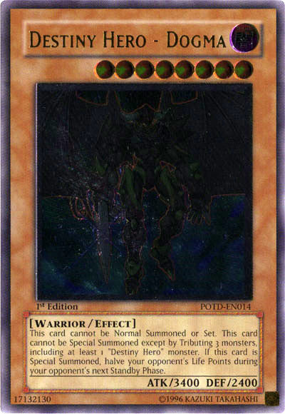 Destiny Hero - Dogma [POTD-EN014] Ultimate Rare - Yu-Gi-Oh! - Card Brawlers | Quebec | Canada |