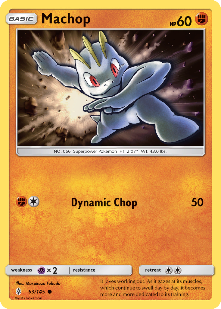 Machop (63/145) [Sun & Moon: Guardians Rising] - Pokémon - Card Brawlers | Quebec | Canada |