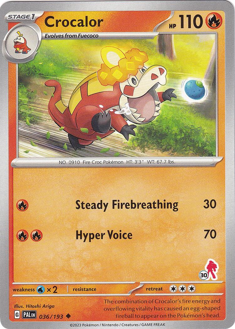 Crocalor (036/193) (Armarouge Stamp #30) [Battle Academy 2024] - Pokémon - Card Brawlers | Quebec | Canada |
