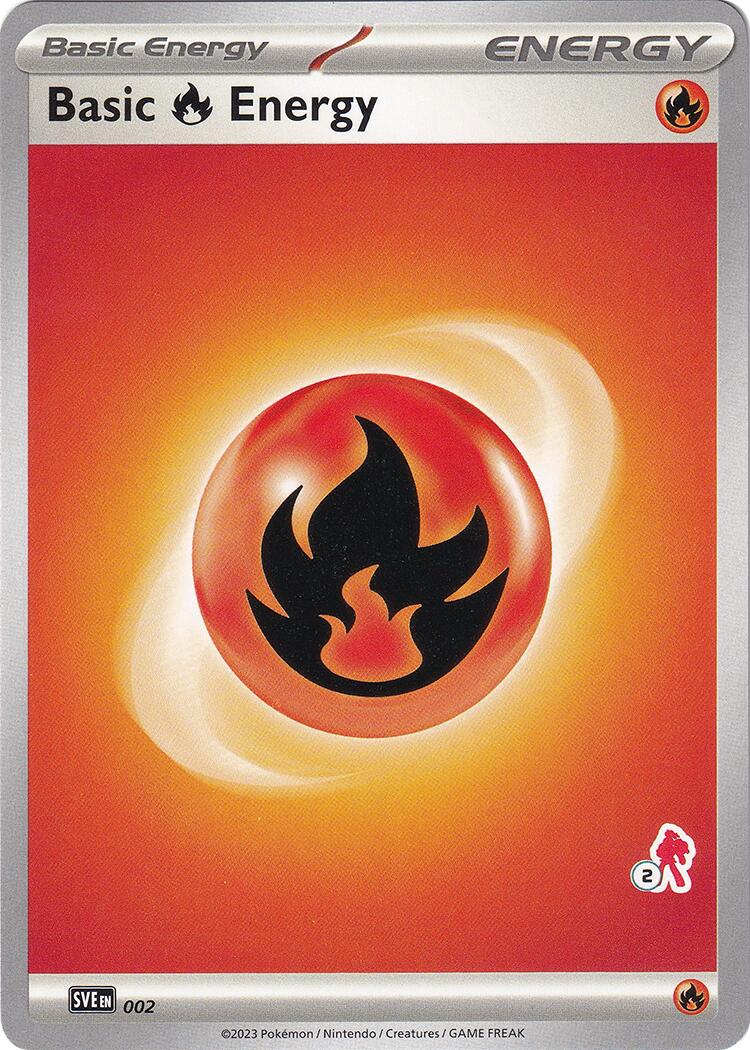 Basic Fire Energy (002) (Armarouge Stamp #2) [Battle Academy 2024] - Pokémon - Card Brawlers | Quebec | Canada |