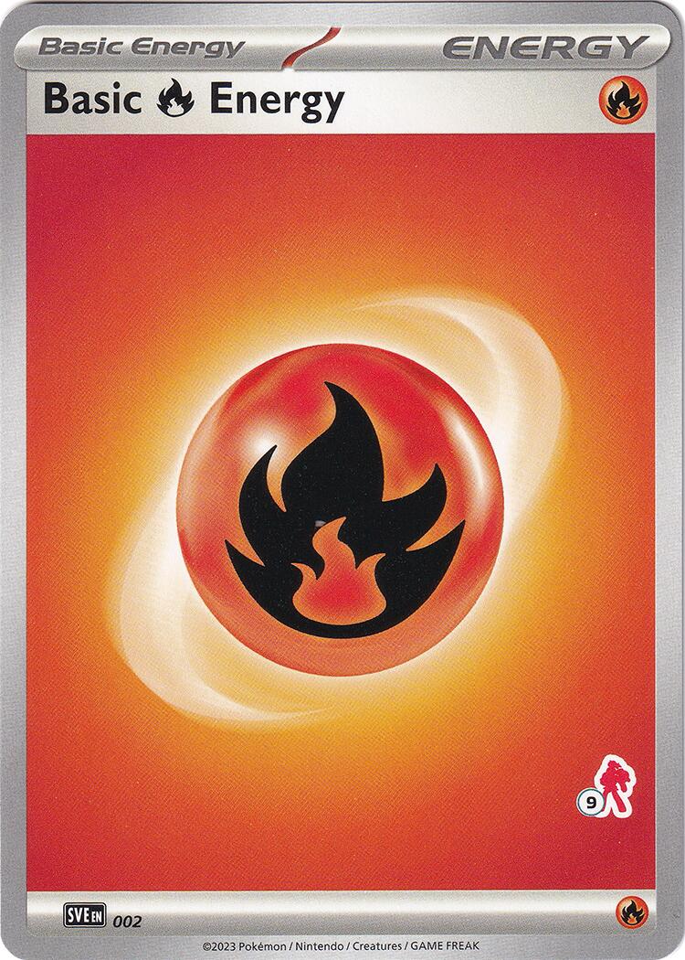 Basic Fire Energy (002) (Armarouge Stamp #9) [Battle Academy 2024] - Pokémon - Card Brawlers | Quebec | Canada |