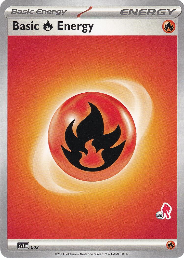 Basic Fire Energy (002) (Armarouge Stamp #32) [Battle Academy 2024] - Pokémon - Card Brawlers | Quebec | Canada |