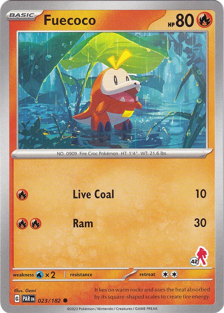 Fuecoco (023/182) (Armarouge Stamp #42) [Battle Academy 2024] - Pokémon - Card Brawlers | Quebec | Canada |