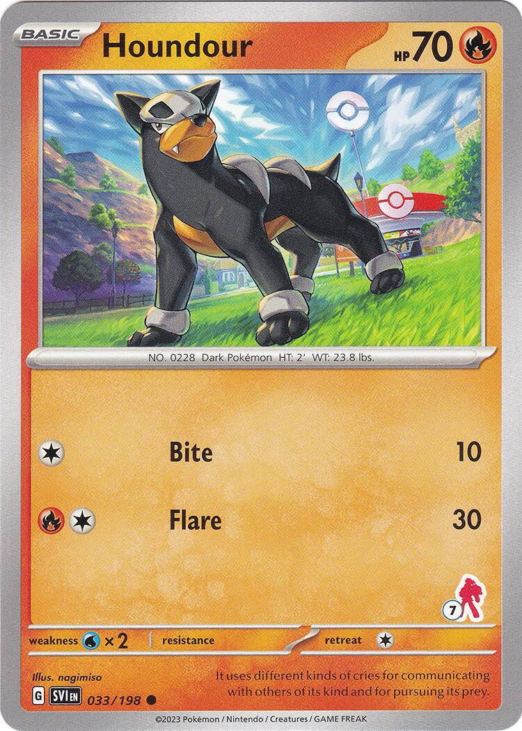 Houndour (033/198) (Armarouge Stamp #7) [Battle Academy 2024] - Pokémon - Card Brawlers | Quebec | Canada |