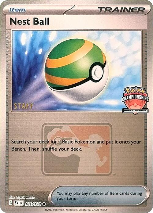 Nest Ball (181/198) (2024 North America Championships Staff) [League & Championship Cards] - Pokémon - Card Brawlers | Quebec | Canada |