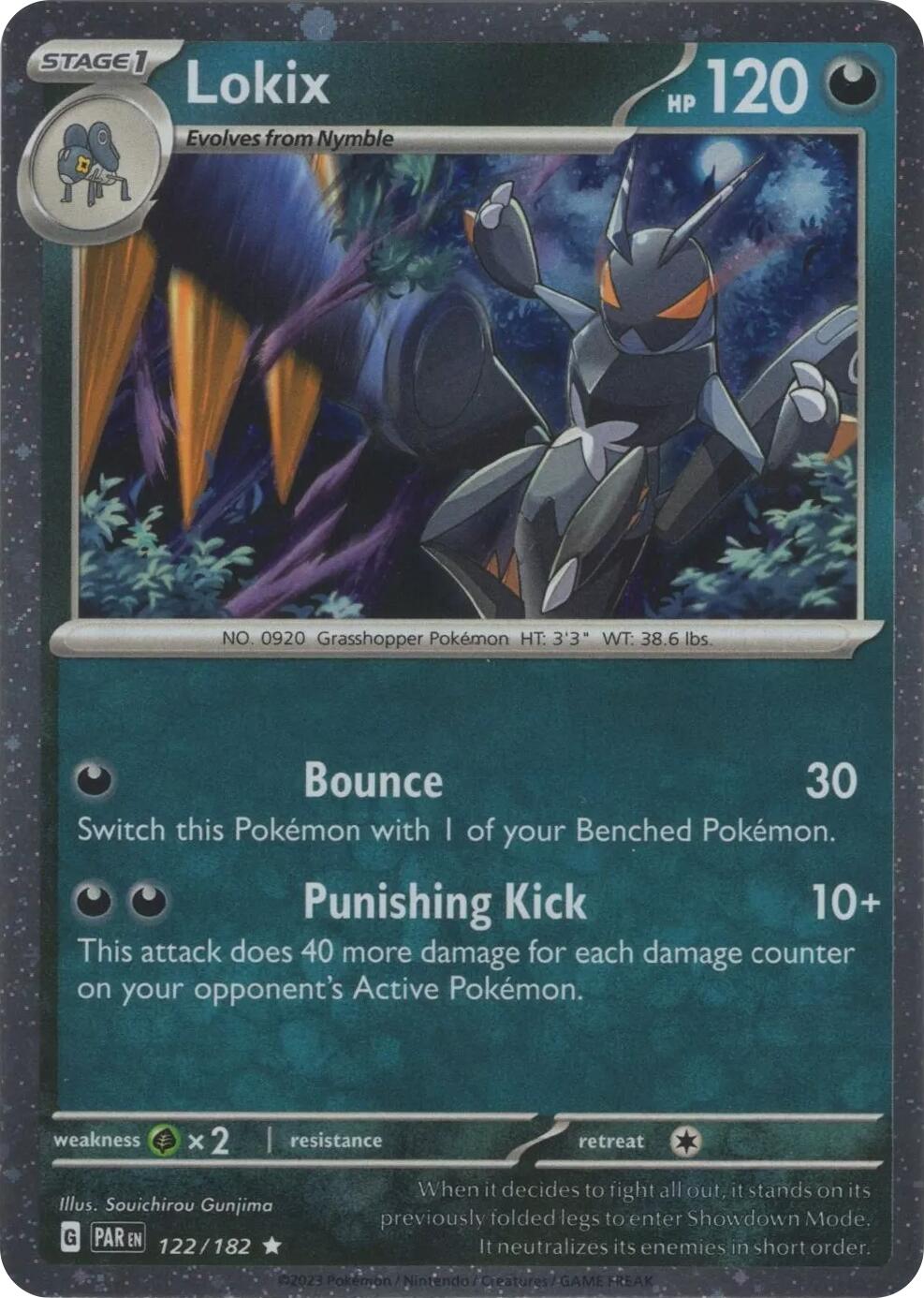 Lokix (122/182) (Cosmos Holo) [Scarlet & Violet: Paradox Rift] - Pokémon - Card Brawlers | Quebec | Canada |
