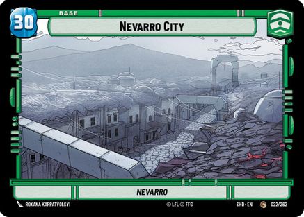Nevarro City // Experience (022 // T01) (022 // T01) [Shadows of the Galaxy] - Fantasy Flight Games - Card Brawlers | Quebec | Canada |