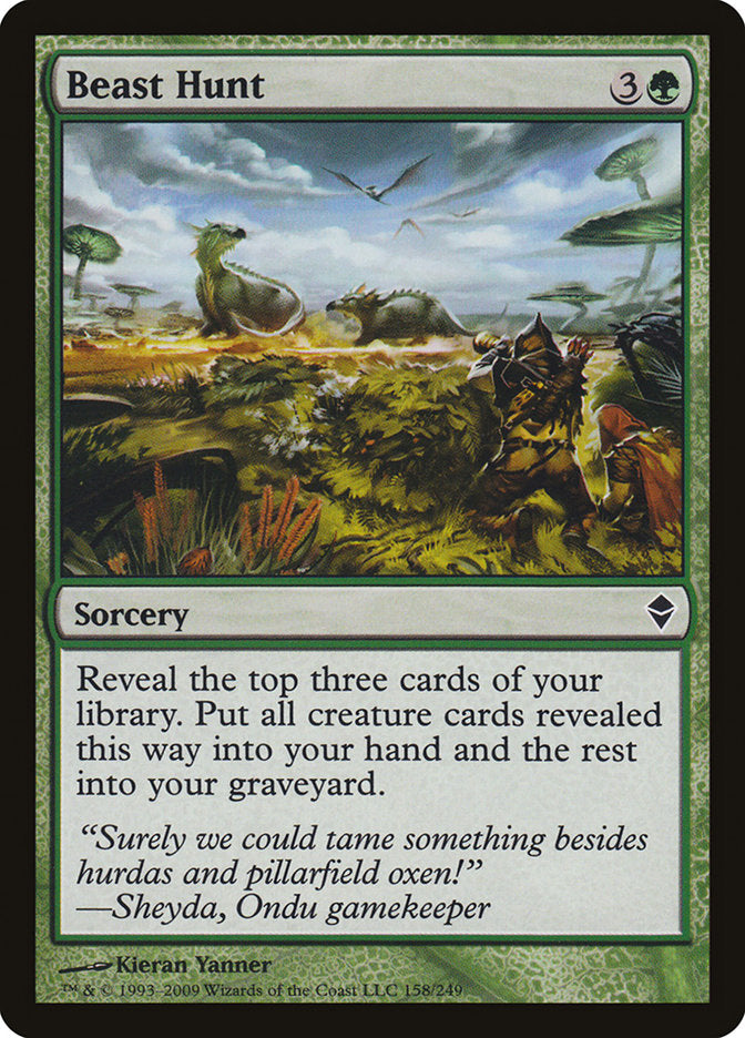 Beast Hunt [Zendikar] - Magic: The Gathering - Card Brawlers | Quebec | Canada |