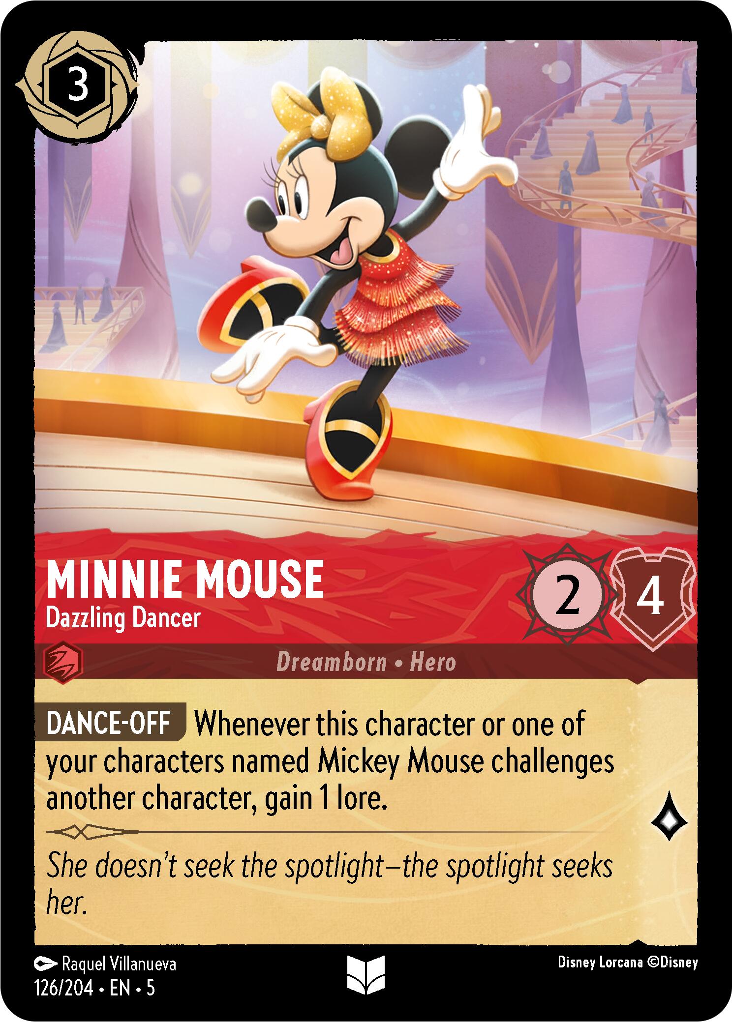 Minnie Mouse - Dazzling Dancer (126/204) [Shimmering Skies] - Disney - Card Brawlers | Quebec | Canada |