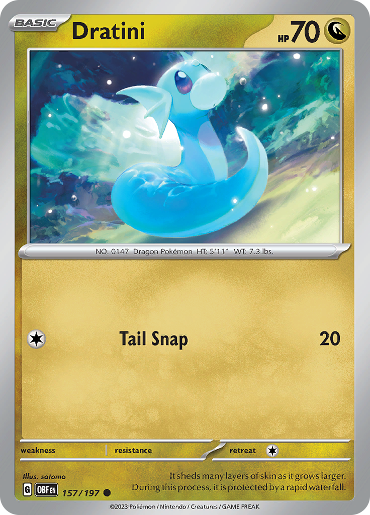 Dratini (157/197) [Scarlet & Violet: Obsidian Flames] - Pokémon - Card Brawlers | Quebec | Canada |