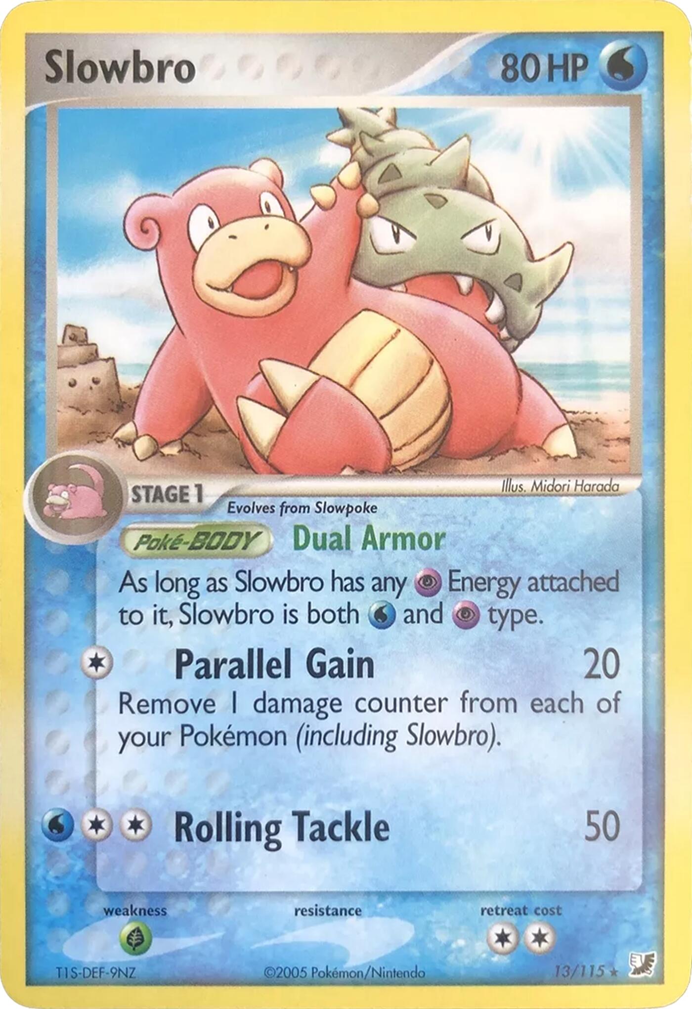 Slowbro (13/115) (Theme Deck Exclusives) [EX: Unseen Forces] - Pokémon - Card Brawlers | Quebec | Canada |