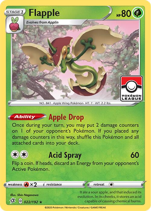 Flapple (022/192) (2024 League Promo) [League & Championship Cards] - Pokémon - Card Brawlers | Quebec | Canada |