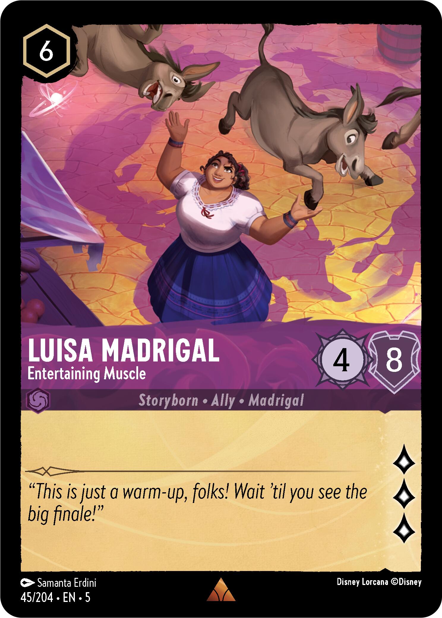 Luisa Madrigal - Entertaining Muscle (45/204) [Shimmering Skies] - Disney - Card Brawlers | Quebec | Canada |