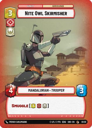 Nite Owl Skirmisher (01/20) (01/20) [Shadows of the Galaxy: Weekly Play] - Fantasy Flight Games - Card Brawlers | Quebec | Canada |