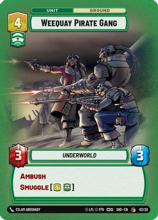 Weequay Pirate Gang (03/20) (03/20) [Shadows of the Galaxy: Weekly Play] - Fantasy Flight Games - Card Brawlers | Quebec | Canada |
