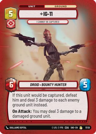 IG-11 - I Cannot Be Captured (17/20) (17/20) [Shadows of the Galaxy: Weekly Play] - Fantasy Flight Games - Card Brawlers | Quebec | Canada |