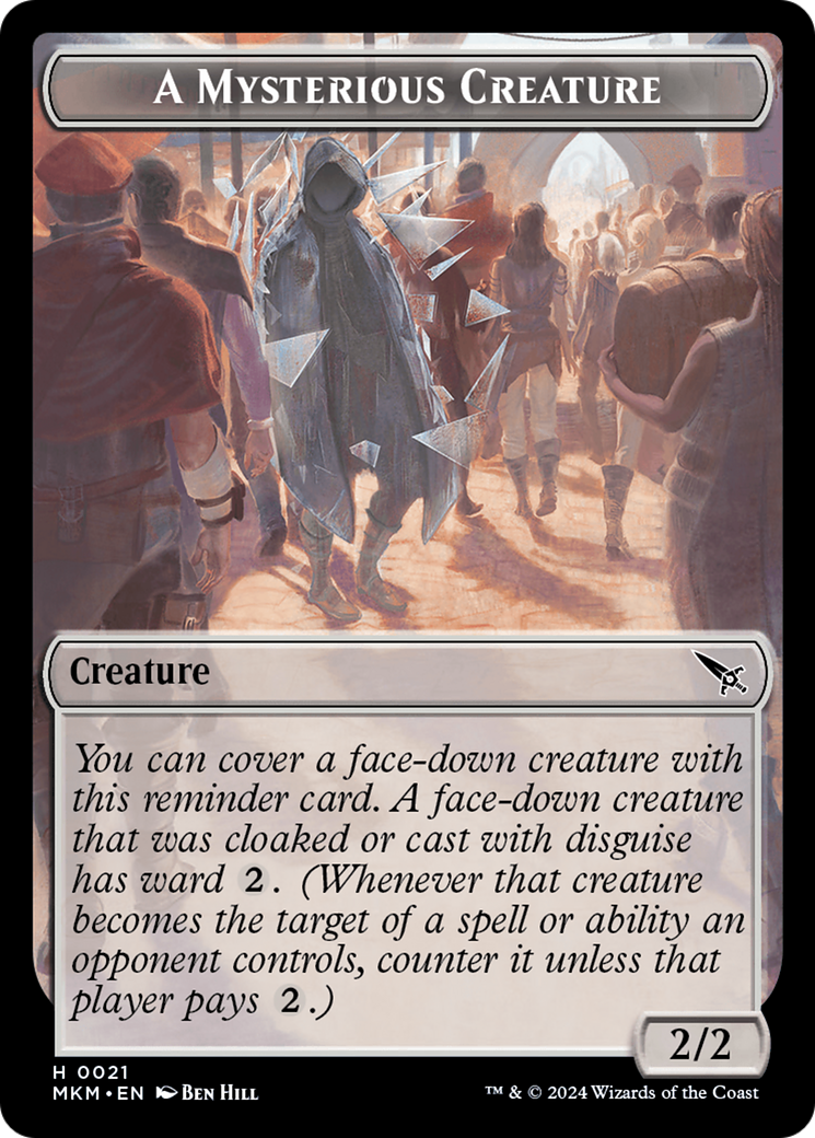 Ooze // A Mysterious Creature Double-Sided Token [Murders at Karlov Manor Tokens] - Magic: The Gathering - Card Brawlers | Quebec | Canada |