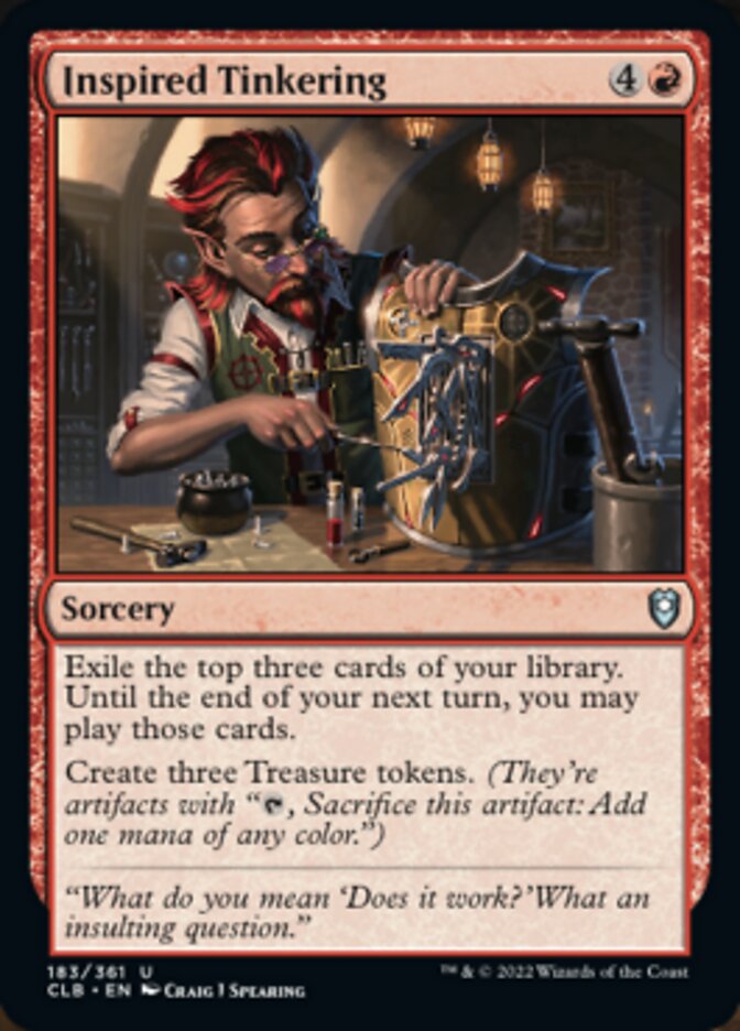 Inspired Tinkering [Commander Legends: Battle for Baldur's Gate] - Magic: The Gathering - Card Brawlers | Quebec | Canada |