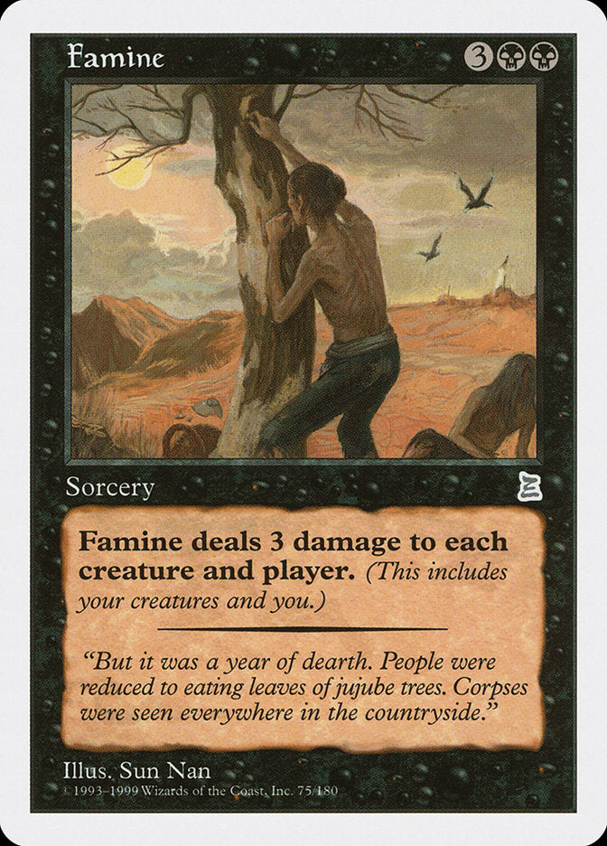 Famine [Portal Three Kingdoms] - Magic: The Gathering - Card Brawlers | Quebec | Canada |
