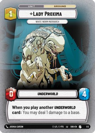 Lady Proxima - White Worm Matriarch (1/2) (1/2) [Store Showdown Promos] - Fantasy Flight Games - Card Brawlers | Quebec | Canada |