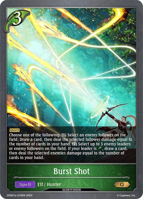 Burst Shot (GFB01a-016EN) [Gloryfinder Bundle 01: Guide to Glory] - Bushiroad - Card Brawlers | Quebec | Canada |