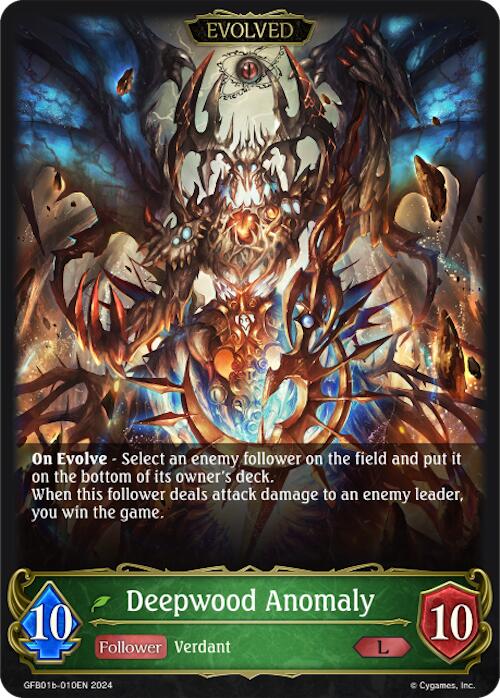 Deepwood Anomaly (Evolved) (GFB01b-010EN) [Gloryfinder Bundle 01: Guide to Glory] - Bushiroad - Card Brawlers | Quebec | Canada |