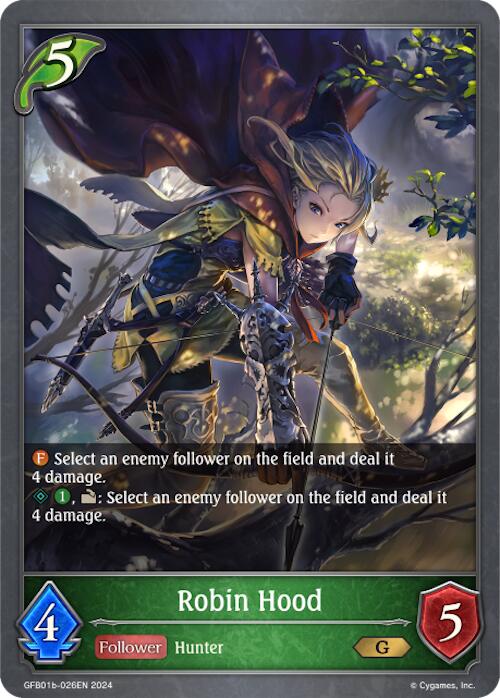 Robin Hood (GFB01b-026EN) [Gloryfinder Bundle 01: Guide to Glory] - Bushiroad - Card Brawlers | Quebec | Canada |