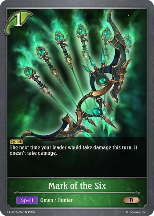 Mark of the Six (GFB01b-057EN) [Gloryfinder Bundle 01: Guide to Glory] - Bushiroad - Card Brawlers | Quebec | Canada |