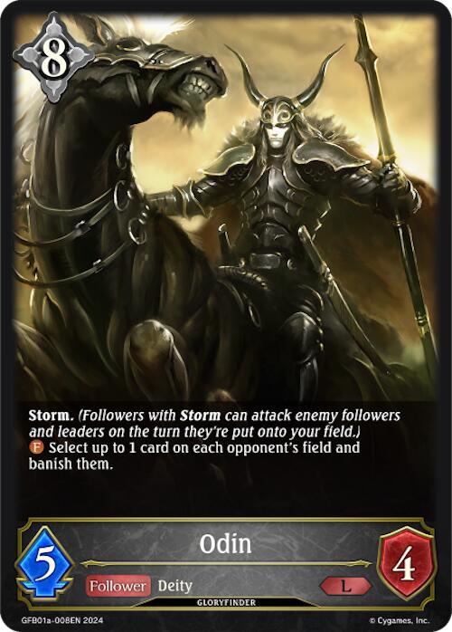 Odin (GFB01a-008EN) [Gloryfinder Bundle 01: Guide to Glory] - Bushiroad - Card Brawlers | Quebec | Canada |