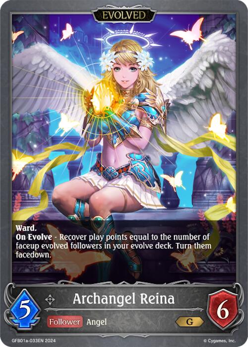 Archangel Reina (Evolved) (GFB01a-033EN) [Gloryfinder Bundle 01: Guide to Glory] - Bushiroad - Card Brawlers | Quebec | Canada |